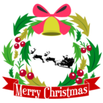 クリスマスリース　ロゴ